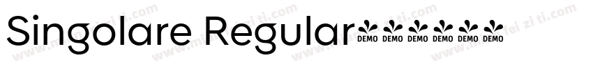 Singolare Regular字体转换